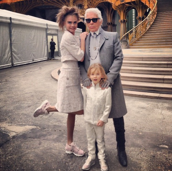 Cara Delevingne, Karl Lagerfeld, Chanel Cara Delevingne, Karl Lagerfeld, Chanel